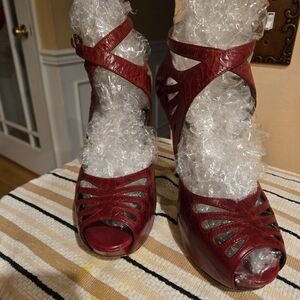 Jessica Simpson Red Strappy Heels